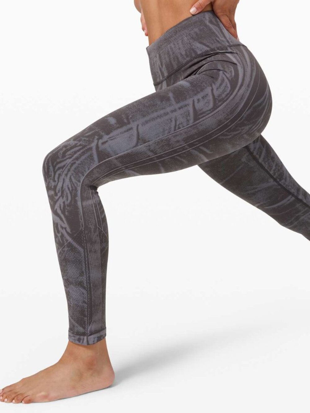 Lululemon Ebb to Street Tight *Wash Stone Wash Graphite Grey